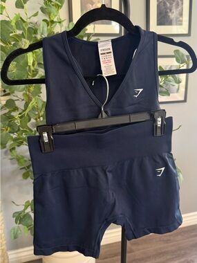 Gymshark Navy Workout Tag Detail